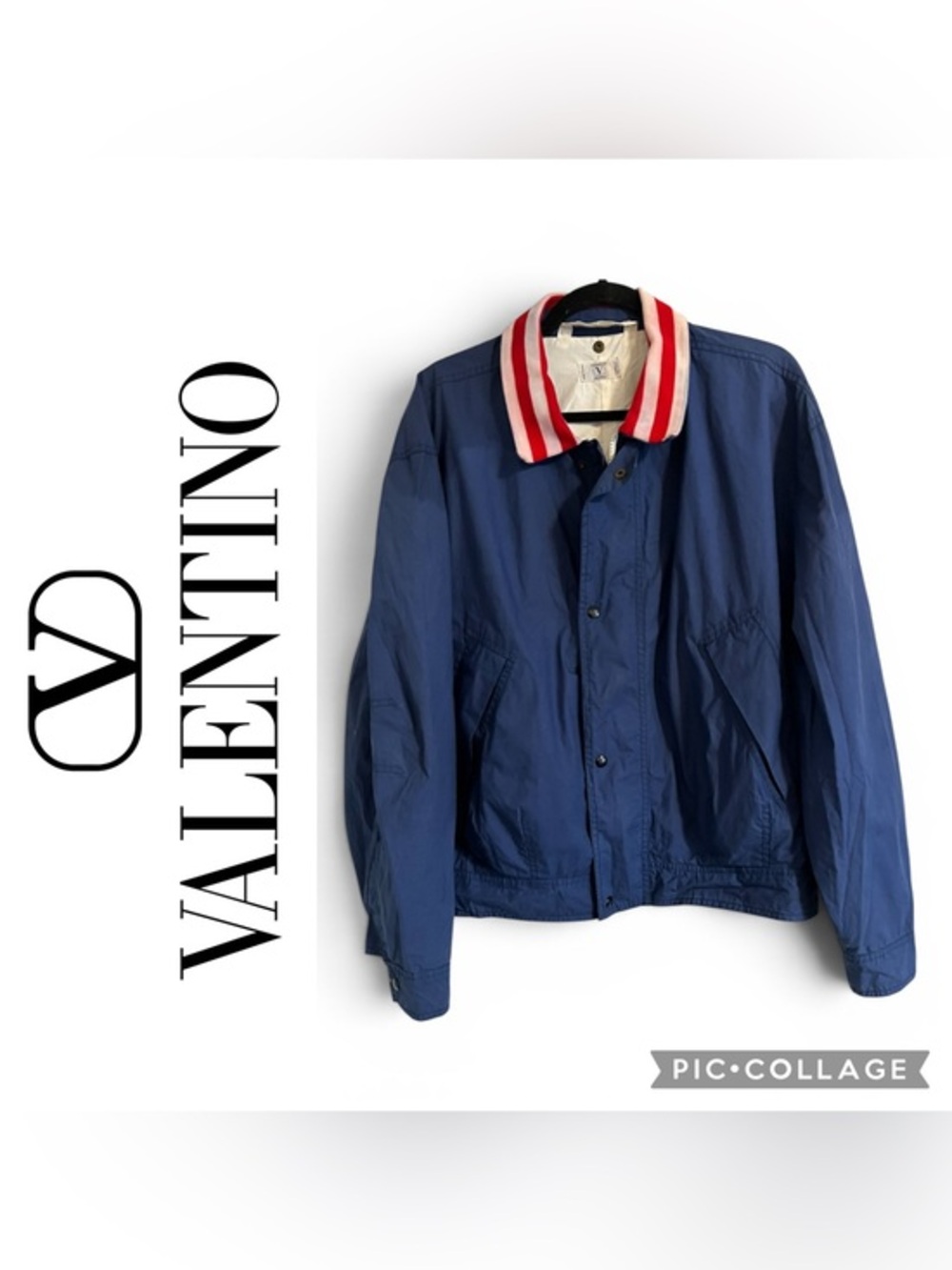 Valentino Vintage Beachwear Bomber Jacket Sz Large
